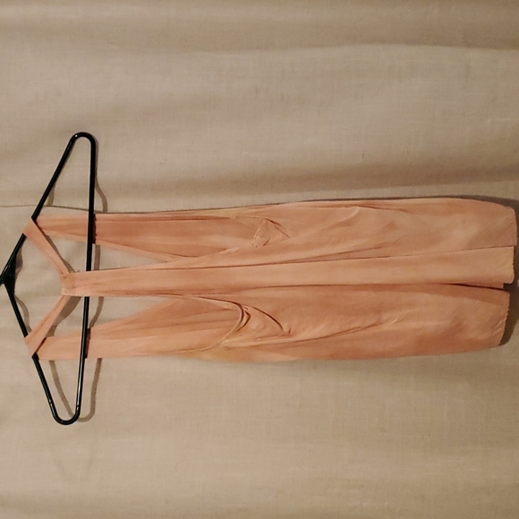 V neck rayon tank top. Pink tie dye - Picture 2 of 4